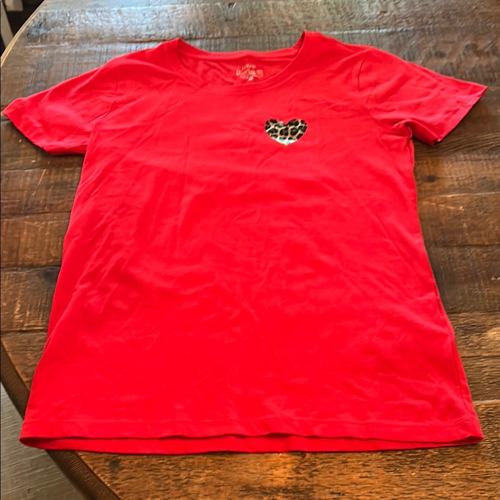 Jcrew women’s red tshirt